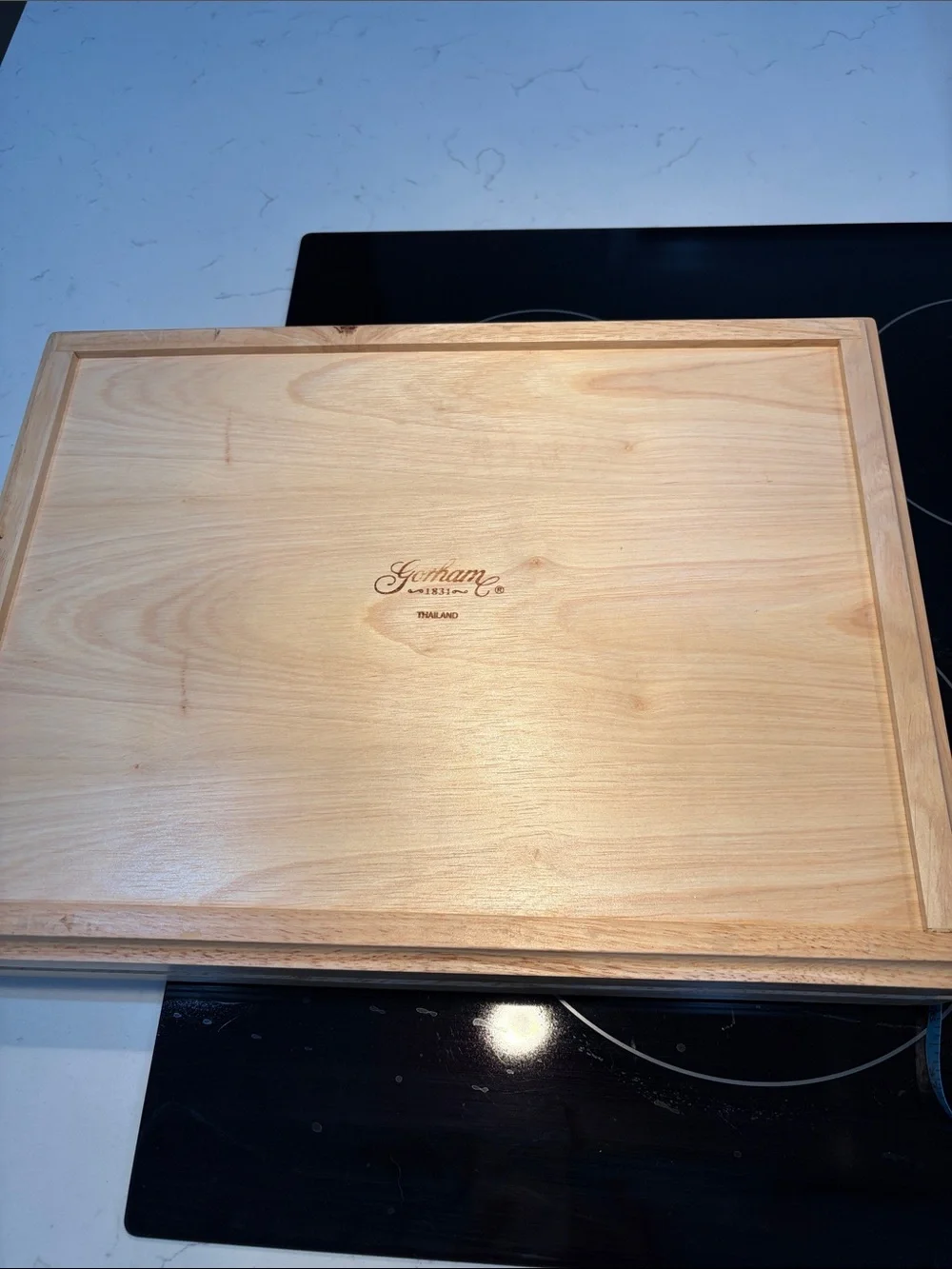 Gorham Wood Silverware Flatware Drawer Organizer Tray 6 Sections 16” X 12” X 3”